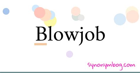 blow job synonym